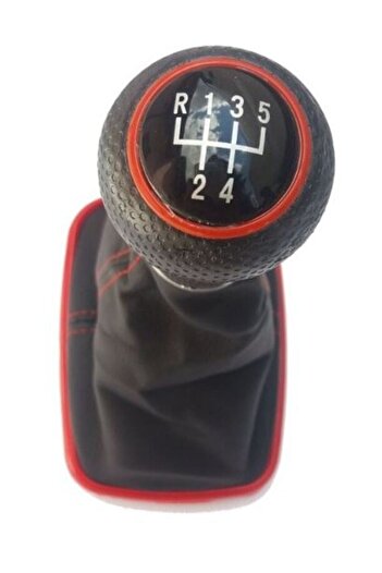 MTR VW Golf 4/Bora 5-speed gear shift knob, red frame