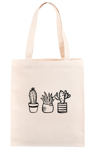 Tshirthane Cacti Raw Cloth Bag