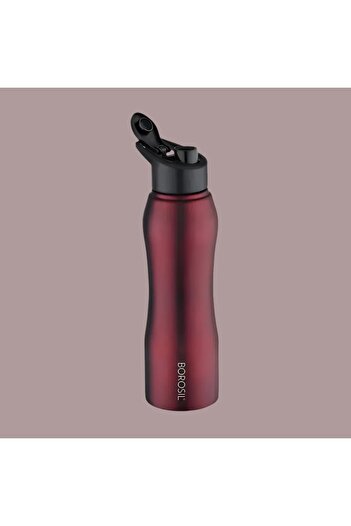 Borosil Grip n Sip Stainless Steel Sater Bottle 750ml- Maroon
