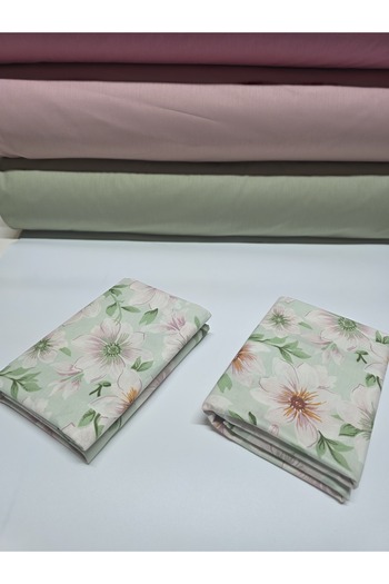 pınarhome collectıon 100% Patterned Fabric Ranforce Covered Pillowcase --50X70Cm--2 Pieces (1 Pair)