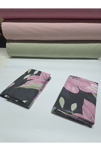 pınarhome collectıon 100% Patterned Fabric Ranforce Covered Pillowcase --50X70Cm--2 Pieces (1 Pair)