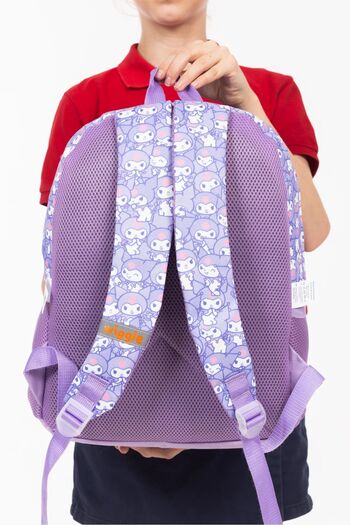 kuromi Bag Storage Back to School Licensed Elementary School Bag - Purple Color Cute Design