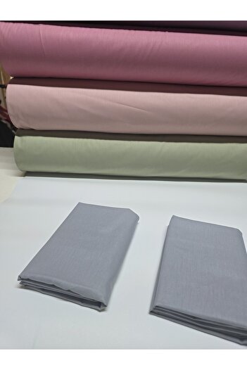 pınarhome collectıon 100% Cotton Solid Fabric Ranforce Covered Pillowcase --50X70Cm--2 Pieces (1 Pair)
