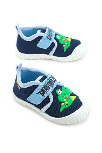 GEZER Boy's Winter Single Velcro Adjustable Comfortable Sole Home, Garden, School, Nursery Slippers Footwear