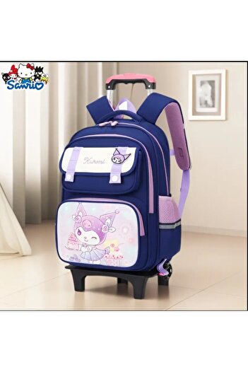 Hello Kitty by Sanrio Mor Sanrio okul sezonu hediyesi şirin Kulomi baskılı sağlam ve dayanıklı omuz çantası