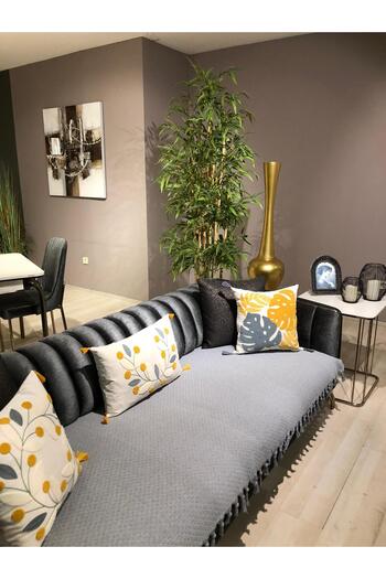 LUWİNO HOME 115X200 Patterned Sofa Cover Covering the Seat |   Non-Slip, Stylish and Washable Design