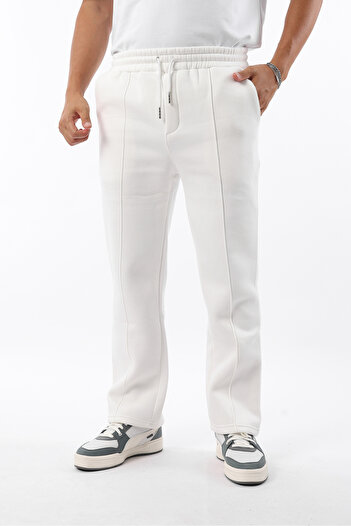 Rodrigo Men's Relaxed Fit 3 Thread Ribbed Cotton Soft Baggy Sweatpants