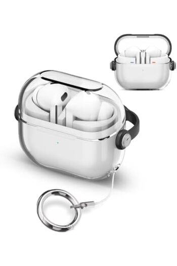 O Ozone Case Compatible with Samsung Galaxy Buds 3 & Galaxy Buds 3 Pro Case Cover (2024), Holder Cli