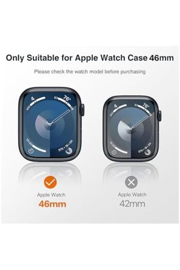 O Ozone (Pack of 4) Case Compatible with Apple Watch 10 Series 46mm, Anti-Scratch Shockproof TPU Pro