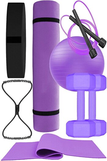 Elya Pilates Pilates Set Ideal for All Body Fitness - with Cushion, Dumbbell and More!