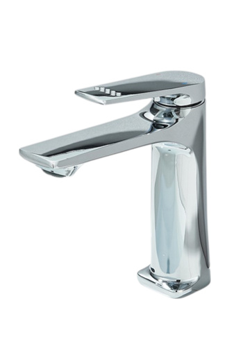 BisDesign Baterie pentru chiuvetă/cadă de baie, material premium, stil modern, crom lucios, dimensiune 17 cm