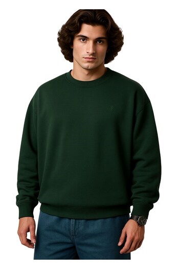 marufshop Men's Large Size Wide Fit Crew Neck Cotton Thessaloniki Goose Suitable for 122-158 kg