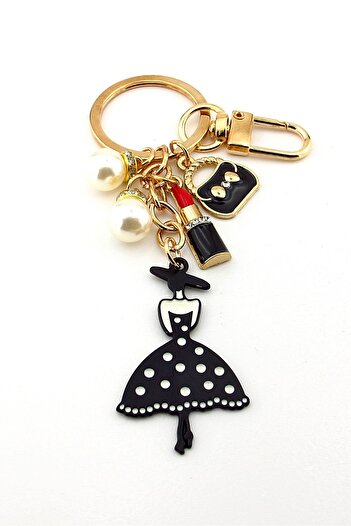 Solfera Fashion Icon Influencer Bag Red Lipstick Bag Ornament Charm Keychain Ky021