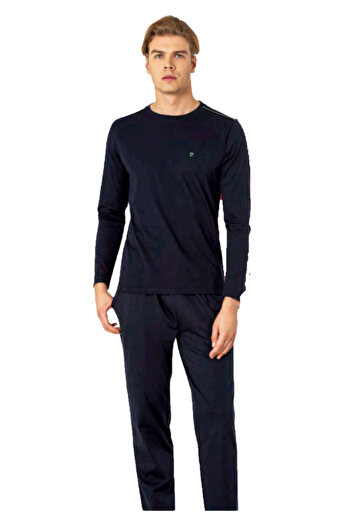 Pierre Cardin Men's Long Sleeve Pajama Set 61Al0In0Da