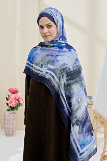 Modakaşmir Ashira Pattern Bamboo Shawl