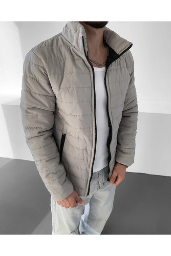 Miss Lida Meyasu Gray Color Premium Quality Quilted Coat