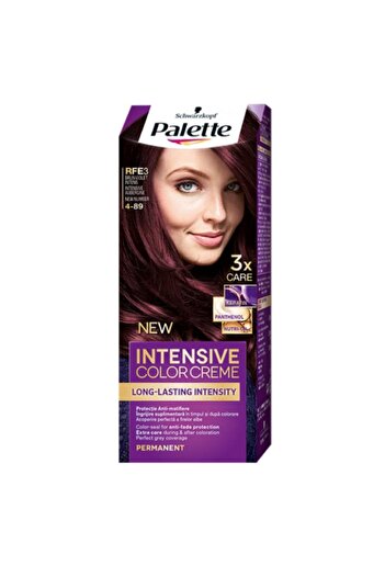 Schwarzkopf Vopsea de par permanenta intensive color cream RFE3 brun violet Palette 110 ml