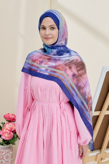 Modakaşmir Ashira Pattern Bamboo Shawl