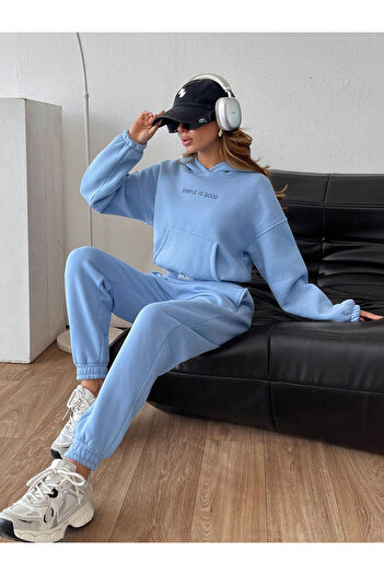 macklin Unisex Ανδρικά Γυναικεία Σετ αθλητικών φούτερ με κουκούλα με στάμπα μεγάλου μεγέθους 3 κλωστών