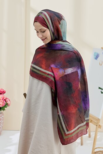 Modakaşmir Mistral Pattern Bamboo Shawl