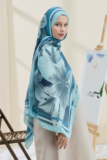 Modakaşmir Palmira Pattern Bamboo Shawl