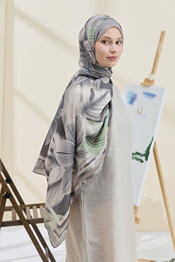 Modakaşmir Palmira Pattern Bamboo Shawl