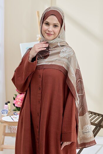 Modakaşmir Melia Pattern Bamboo Shawl