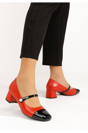 B T Shoes Blety red high heel shoes