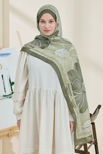 Modakaşmir Melia Pattern Bamboo Shawl