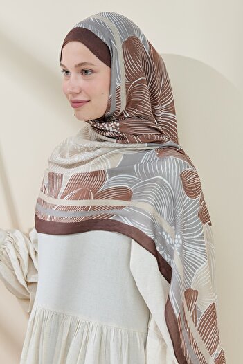 Modakaşmir Melia Pattern Bamboo Shawl