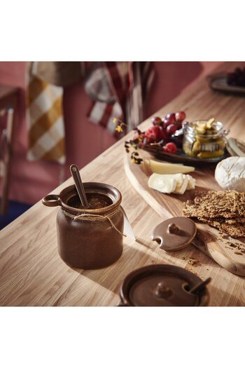 IKEA KÖSSEBÄR Jar with spoon, brown, 0.3 l