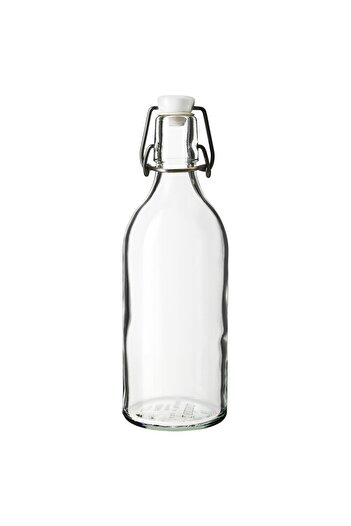 IKEA KORKEN Bottle with stopper, clear glass, 0.5 l