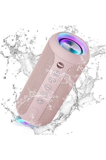 Ortizan Portable Bluetooth Speaker, IPX7 Waterproof Wireless Speaker with 24W Loud Stereo Sound, Out