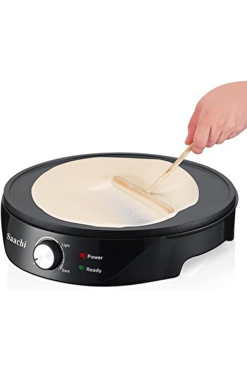 erorex Nl-Cm-1863 Multi Use Crepe & Chip Maker, 30 Cm Diameter, Non-Stick Surface, Temperature Control,
