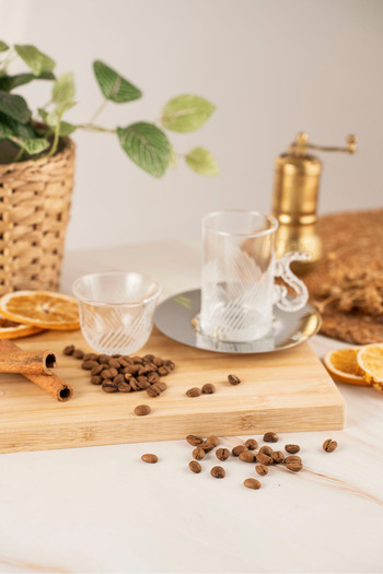crystalhome 18 Piece Tea and Coffee Set