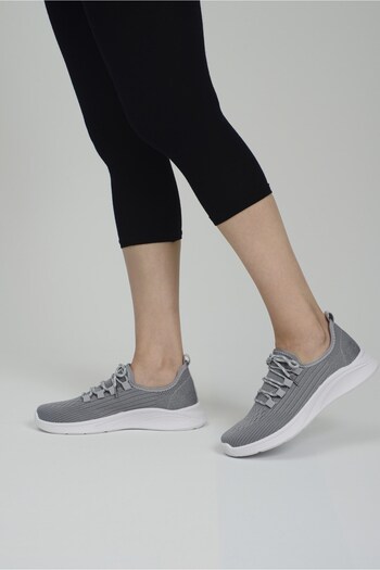 stilfest Comfortable Lace-Up Summer Casual Sports Shoes Women's Sneaker Gray
