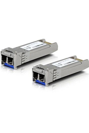 Ubiquiti Set 2 module de fibră optică monomodală, Ubiquiti, argintiu