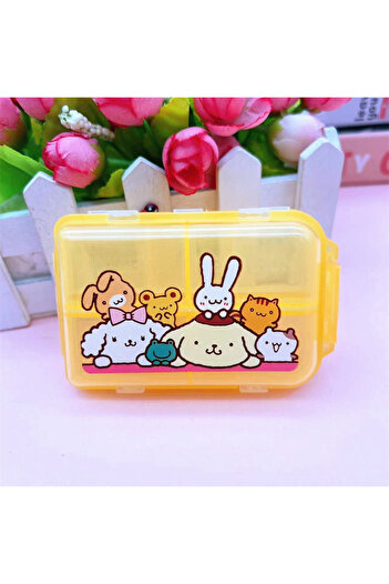 Choice3 2 Sanrio Cartoon My Melody Kuromi Medicine Box Pill Storage Box Anime Peripherals Jewelry Box Mini .