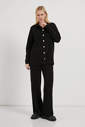 Arma Life Armalife 1115 Yakali Buttoned Blouse-Trrousers Women's Suit