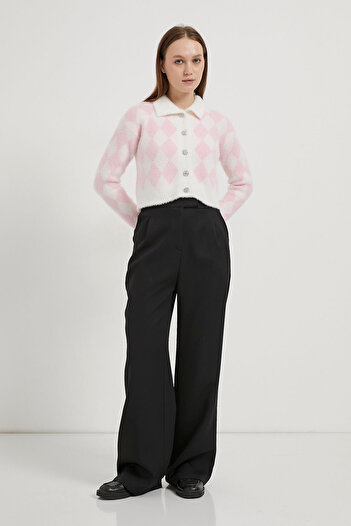 Arma Life Armalife 3108 Beli Elastic Cirt Closure Palazzo Women's Pants