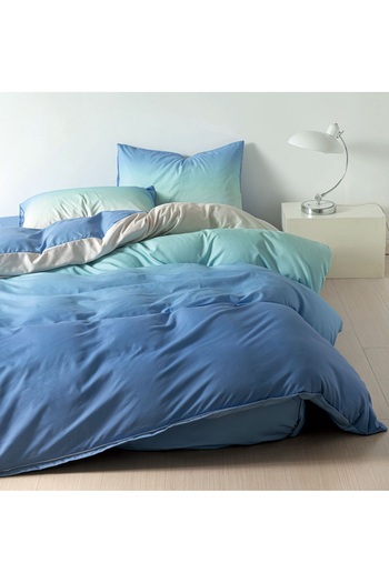 CHIRASO 4 Piece Bedding Set, Satin Cotton Sheet 240x250cm, Duvet Cover 200x230cm, 2 Pillowcases