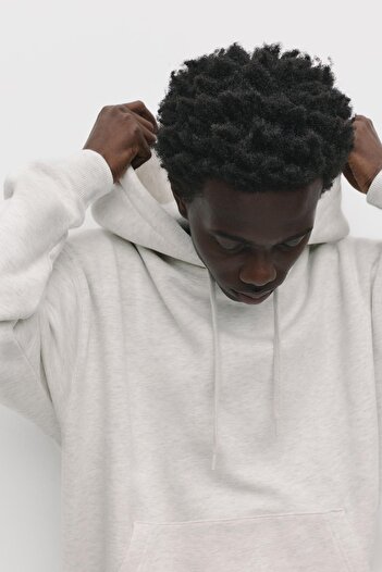 Pull & Bear Basic kapüşonlu sweatshirt