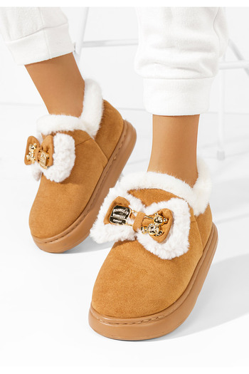 B T Shoes Χειμερινά Αρβυλάκια γυναικείες Norine ταμπά