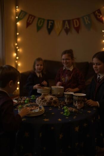 Cadde Süs Harry Potter 8'li Kağıt Tabak Bardak Seti