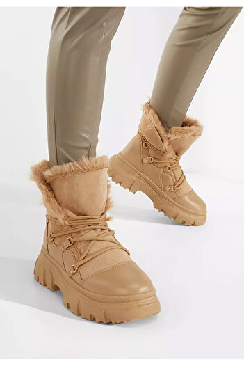 B T Shoes Αρβυλάκια γυναικεία Χακι Fralesia