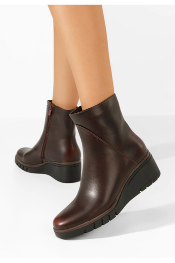 B T Shoes Deresa platform boots in navy blue