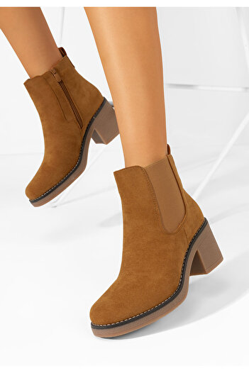 B T Shoes Γυναικεία Μποτάκια Winnifred ταμπά