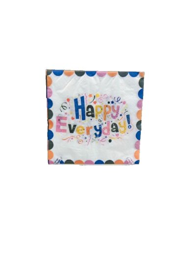 Flippy Set of 20 Table Napkins, Flippy, Paper, 33 x 33 cm, Happy Everyday Pattern, Multicolor