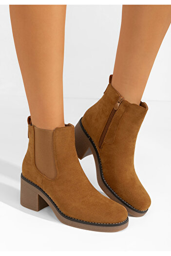 B T Shoes Γυναικεία Μποτάκια Winnifred ταμπά