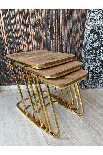 Desire Z Stackable Coffee Table, Elegant Design, Living Room, Rectangular, 3 Pieces